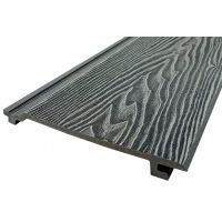 Сайдинг ДПК 3D тиснение 185x19 Серый