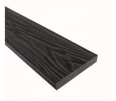 Террасная доска Смарт 3D Полнотелая без паза Черное дерево от производителя  Terrapol по цене 1 149 р