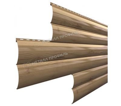 Металлический сайдинг Woodstock-Н-28х330 (ECOSTEEL-01-Сосна-0.5) от производителя  Металл Профиль по цене 1 550 р