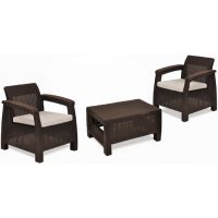 Комплект кресел и столик Corfu weekend Коричневый Комплект кресел и столик Corfu weekend Коричневый