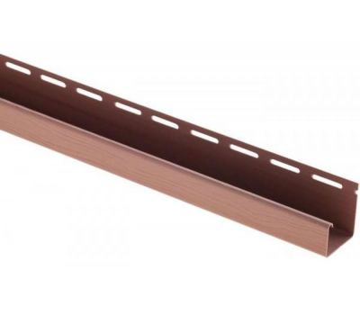 J-профиль Люкс Крашенный, T-15, ВН, Красно-коричневый от производителя  Альта-профиль по цене 409 р